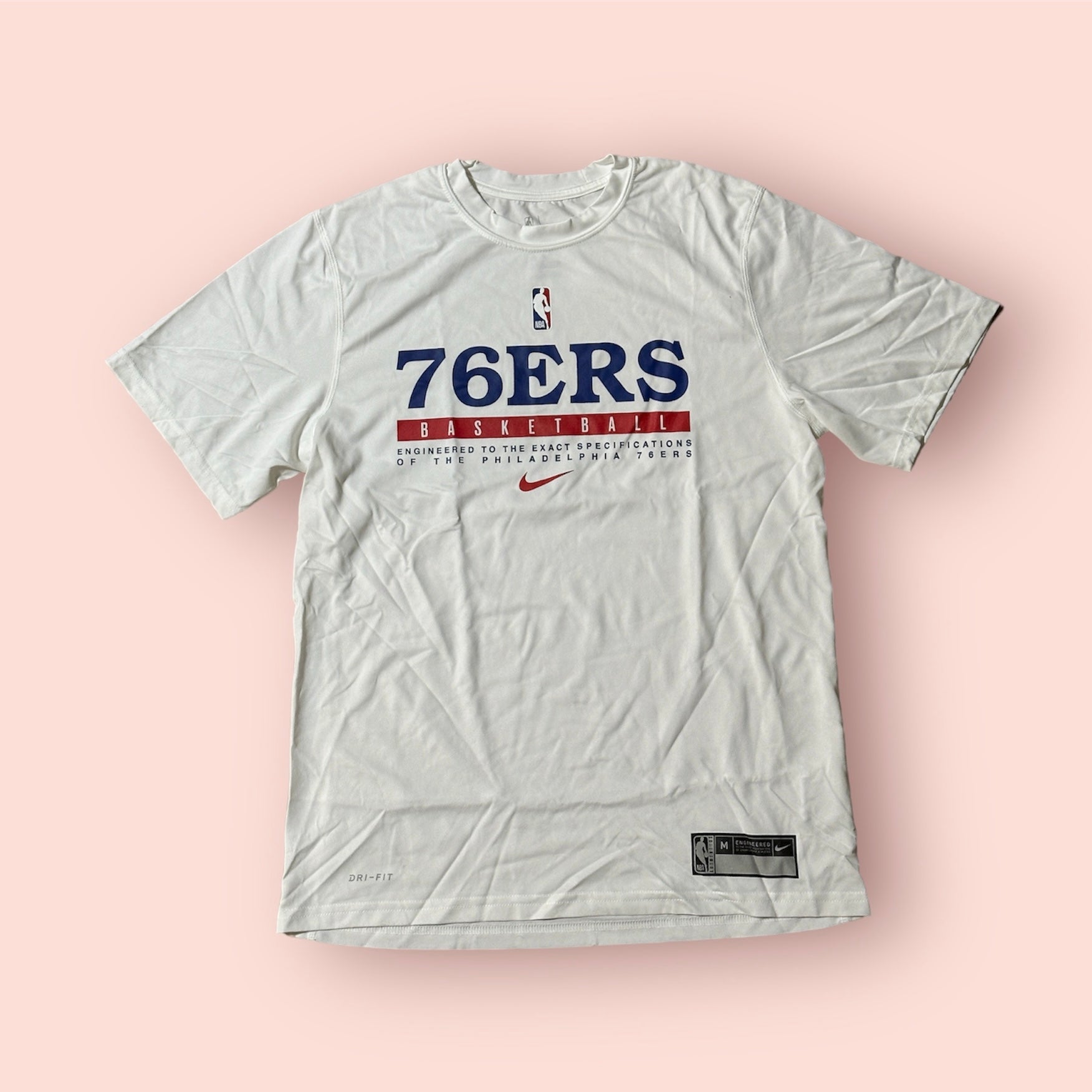 NBA20-21シーズンナイキフィラデルフィアシクサーズ選手支給品プラクティスTシャツ